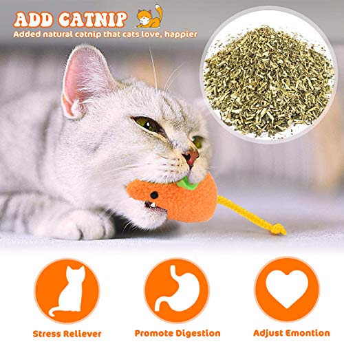 Dorakitten Catnip Toy - 6Pcs Cats Mouse Plush Cat Toys Realistic Cute Kitten Mice Filled Catnip for Cat Chew Toy1 - Image 3