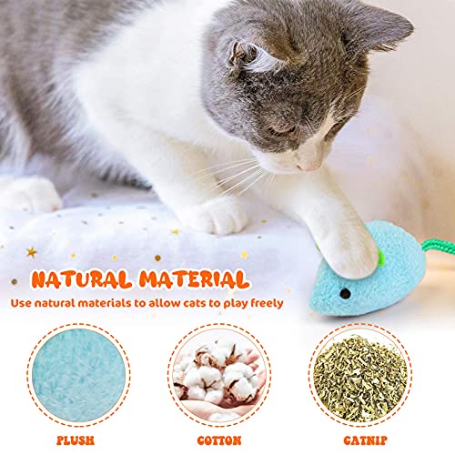 Dorakitten Catnip Toy - 6Pcs Cats Mouse Plush Cat Toys Realistic Cute Kitten Mice Filled Catnip for Cat Chew Toy1 - Image 2