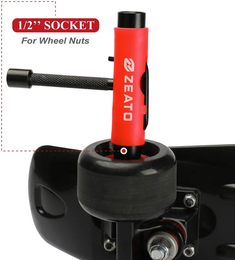 Zeato All-in-One Skate Tools Multi-Function Portable Skateboard T Tool Accessory with T-Type Allen Key and L-Type Phillips Head Wrench Screwdriver - Image 4