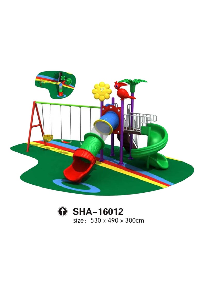 MYTS Thrilling Heights Mega Pino Wavy Slide & Swings - Image 2
