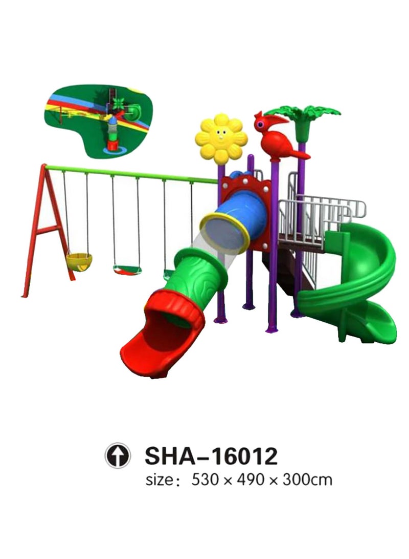 MYTS Thrilling Heights Mega Pino Wavy Slide & Swings - Image 3
