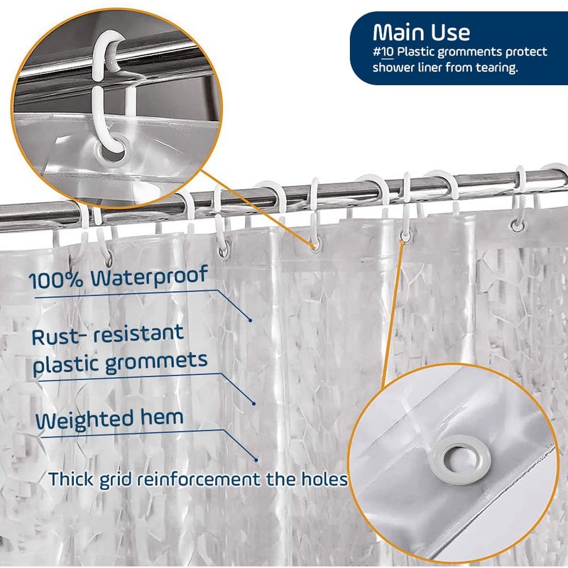 Penguin Shower Curtain - Plastic 200 * 200 cm - Purple - Image 3