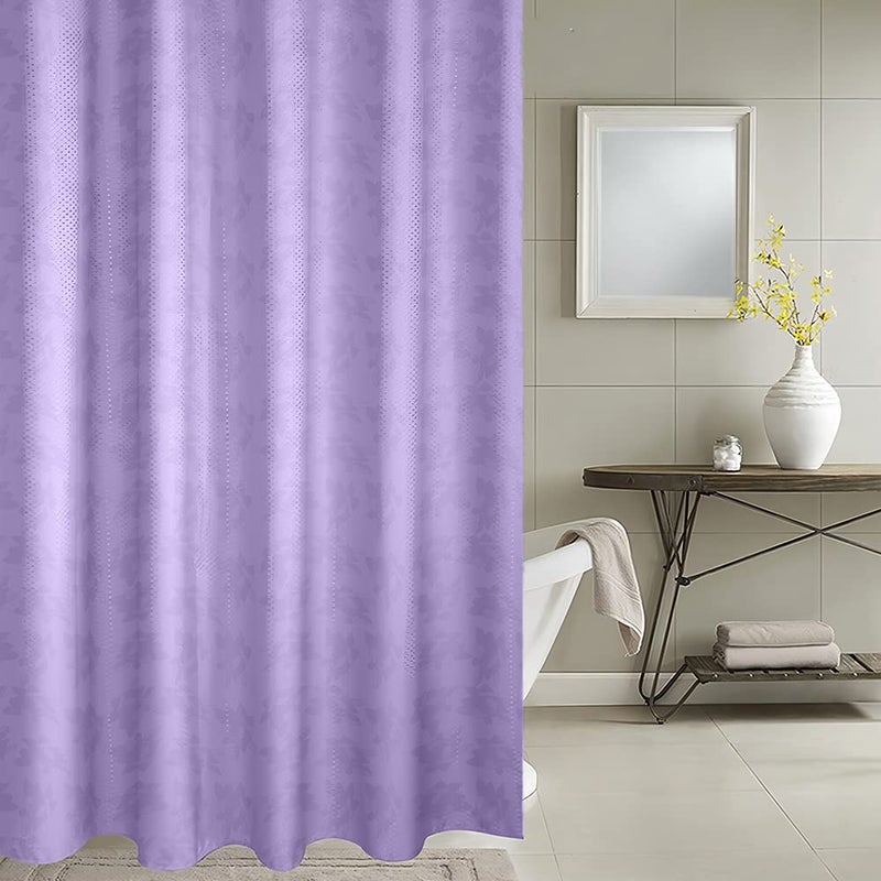 Penguin Shower Curtain - Plastic 200 * 200 cm - Purple - Image 1