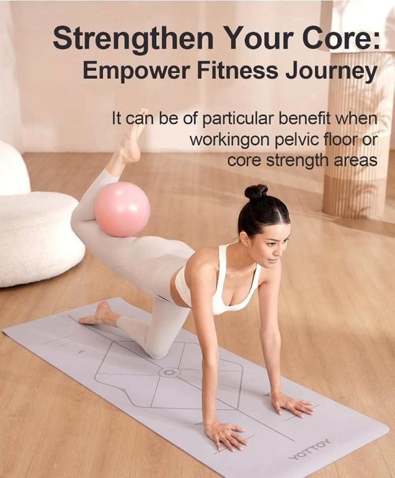 10-inch Mini Pilates Ball with Anti-burst Technology for Yoga and Fitness - Image 5