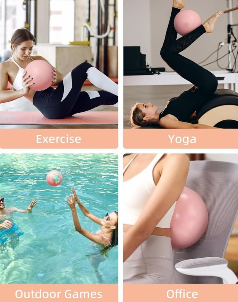 10-inch Mini Pilates Ball with Anti-burst Technology for Yoga and Fitness - Image 4