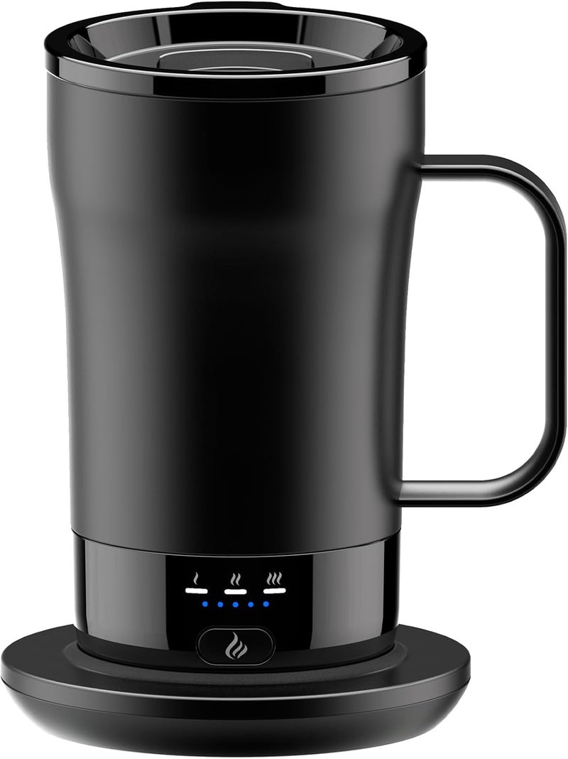 PUSEE Self-Heating Coffee Mug, 400ml, Heated Coffee Mug, Rechargeable, Temperature Control, Keeps Beverages Hot, Smart Mug, Great Gift for Women and Slow Drinkers - Image 1