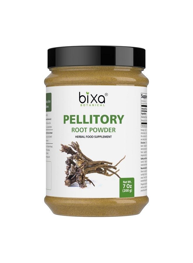 bixa BOTANICAL Pellitory Root Powder | Anacyclus pyrethrum/Akarkara | Ayurvedic Herbal Supplement | 200 GMS / 7 OZ | Gluten Free, Non-GMO, Steam Treated, Vegan, 100% Pure. - Image 1