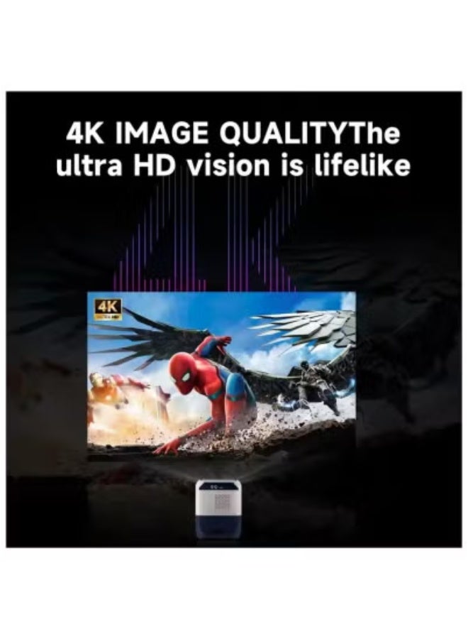 TIGER Q5 Portable Mini Projector – Full HD 1080P Support for Crisp Visuals – Compact & Lightweight Multimedia Projector for Home Theater, Outdoor Movie Nights, Gaming & Office Presentations – Easy Setup & Stylish Black Design – Ideal for Travel & Everyday Use  - Image 4