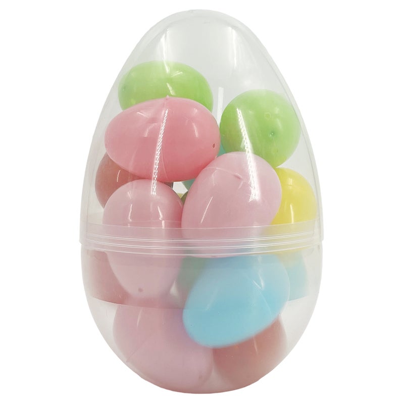 Party Magic 16-Pack Easter Filler Eggs 20cm – Large Plastic Eggs for Giant Egg Hunts & Party Decor - Image 2
