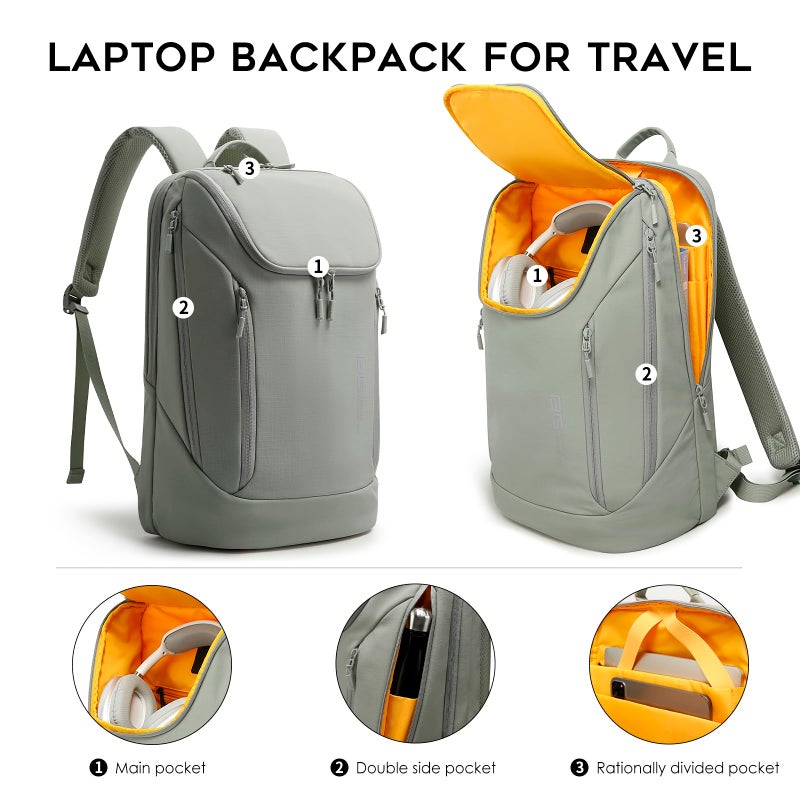 BANGE Commute backpack can hold 15.6 inch laptop,Flight approved carry on backpack for men and woman - Image 2