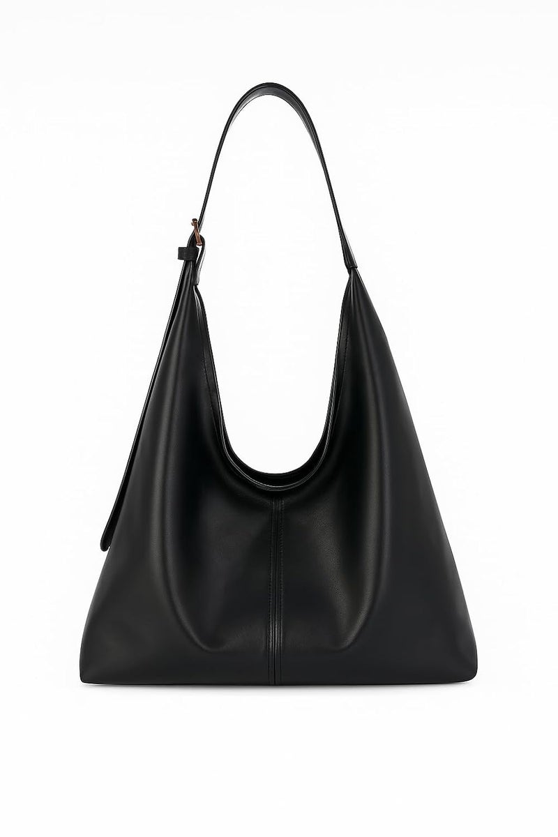 ASDIP Women's Hobo Shoulder Handbag, Premium Leather, Large Capacity 15L, Zipper Closure, Classic Style with Interior Pocket, All Season - Image 1