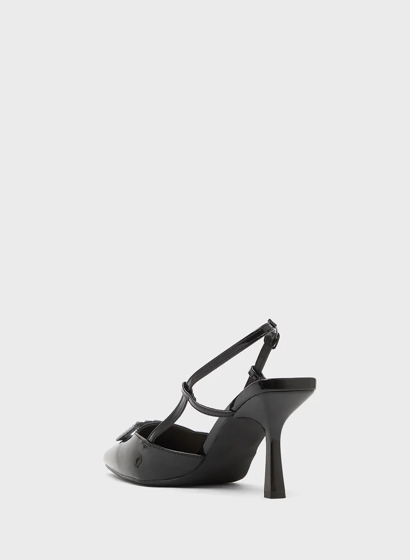 Truffle Slingback Heeled Pump
