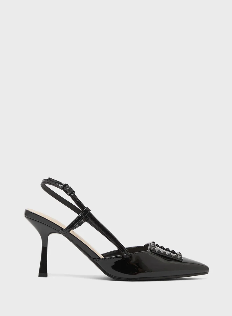 Truffle Slingback Heeled Pump