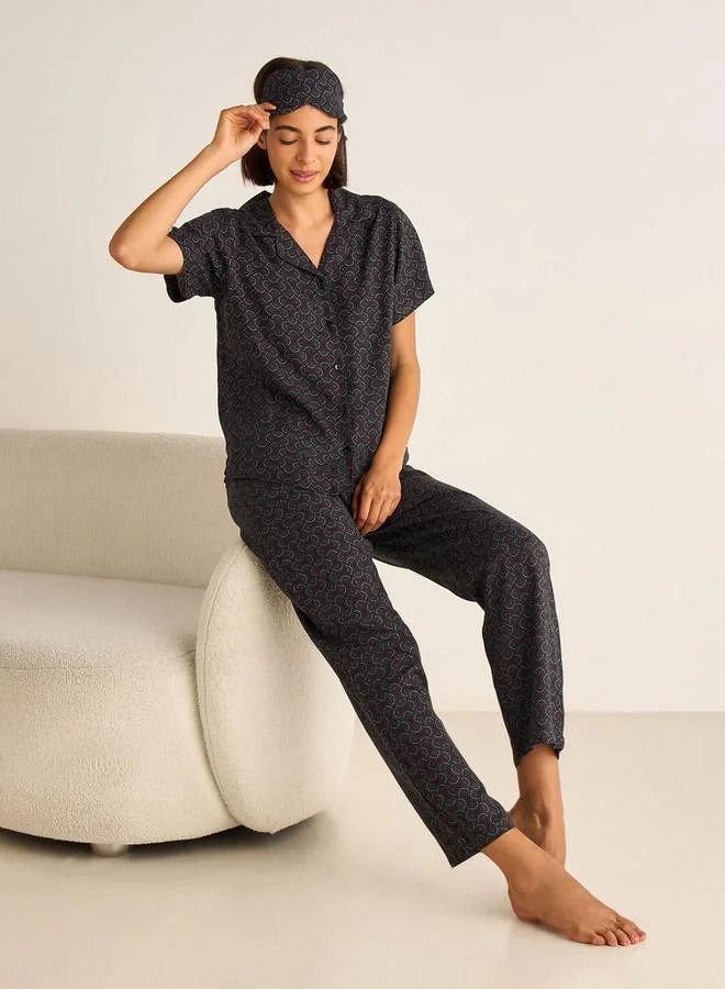 سبلاش فيڤ طقم بيجامة قميص وبنطلون