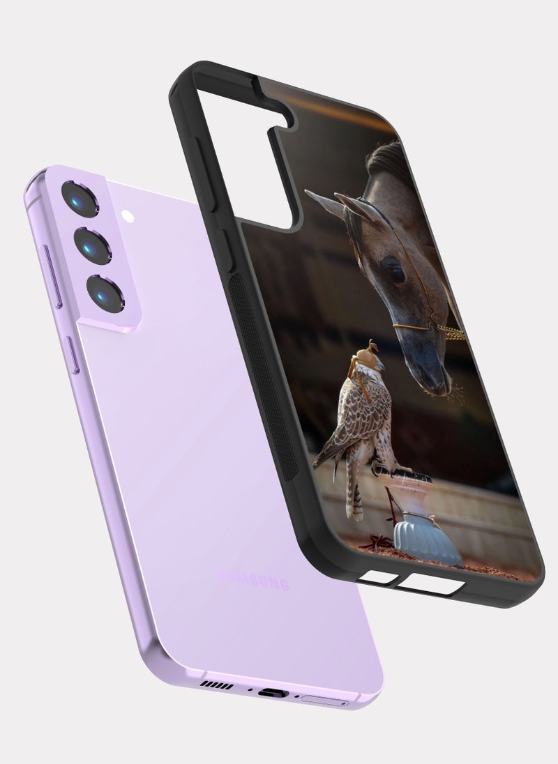 PXLAAT Samsung Galaxy S22 case cover Hawk And Horse - Image 2