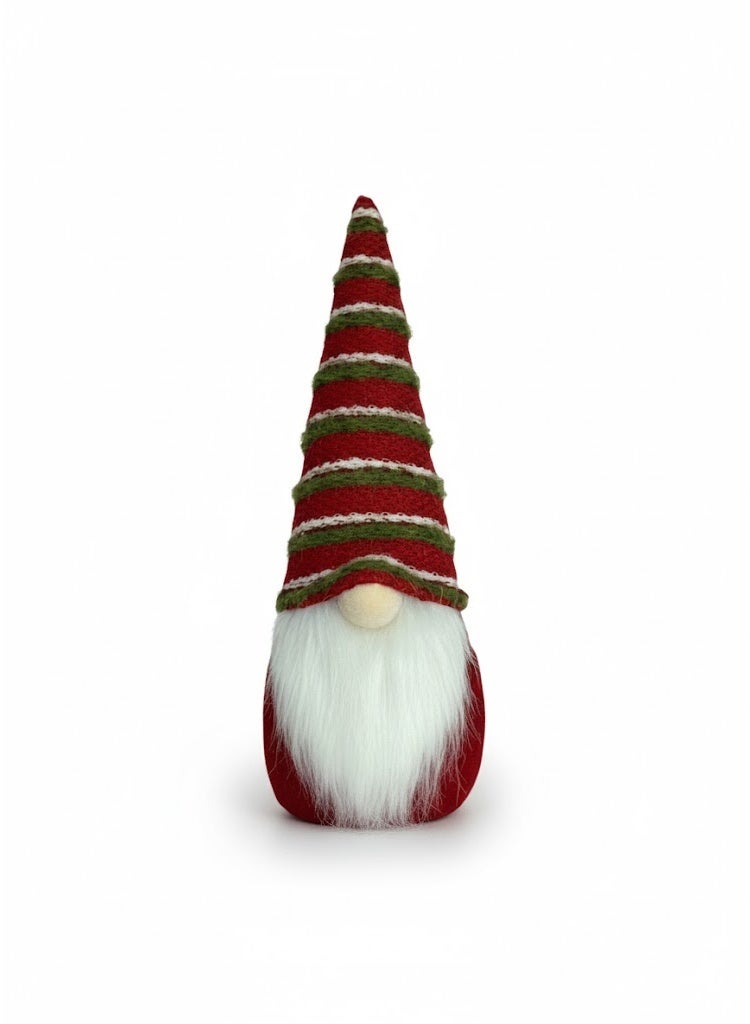Red Gnome Decorative Figurine with Hat - Image 1
