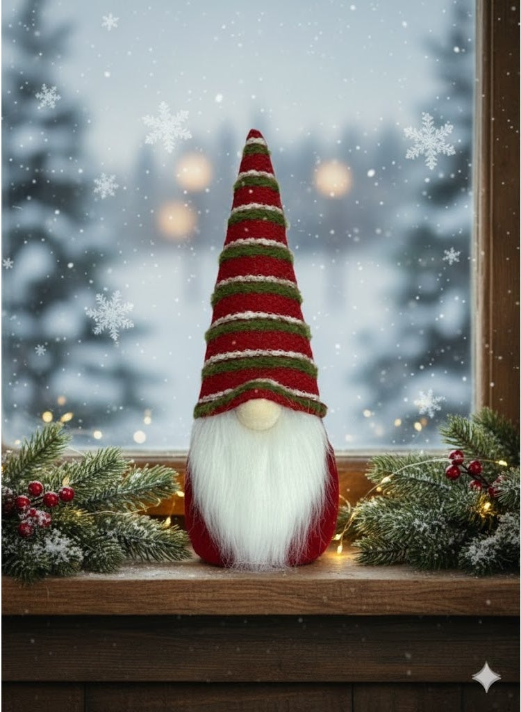 Red Gnome Decorative Figurine with Hat - Image 5