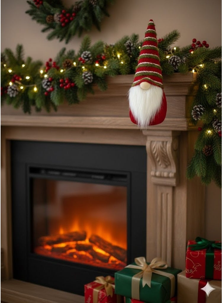 Red Gnome Decorative Figurine with Hat - Image 2