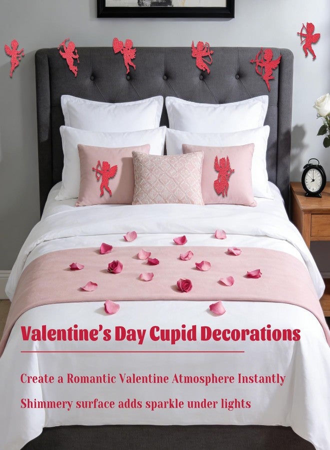 Oeyliz Valentine Day Cupid Cutouts 8 Pieces Valentine Large Cupid Cutouts Valentine's Day Printed Paper Cupid Giant Cupid Shaped Decorations for DIY Craft Art School Home Wedding Party Supplies - Image 2