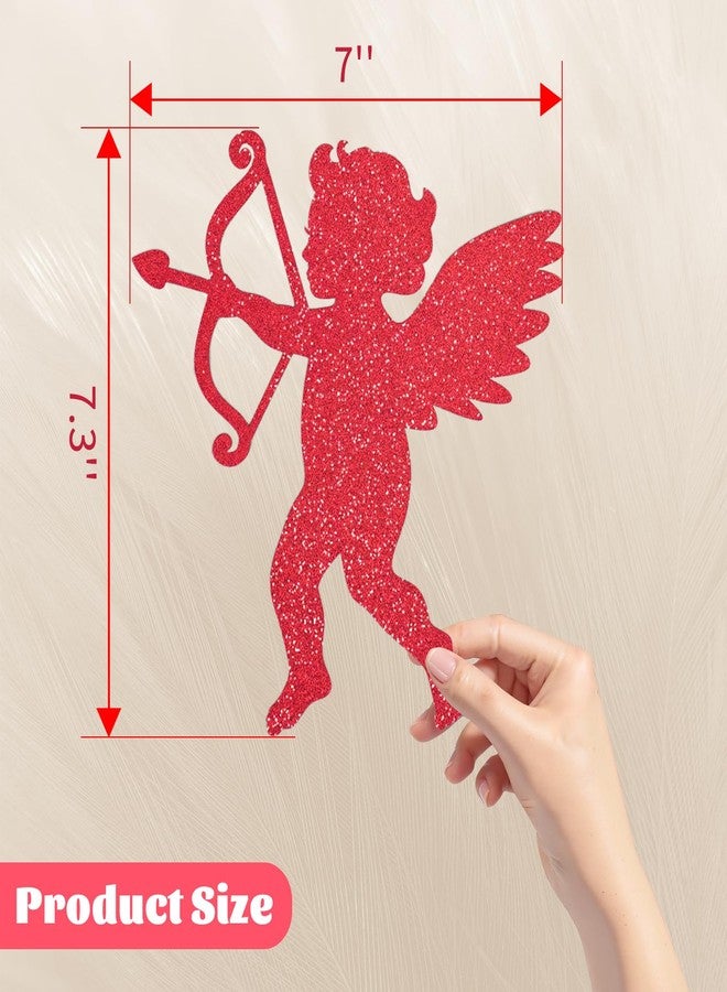 Oeyliz Valentine Day Cupid Cutouts 8 Pieces Valentine Large Cupid Cutouts Valentine's Day Printed Paper Cupid Giant Cupid Shaped Decorations for DIY Craft Art School Home Wedding Party Supplies - Image 3