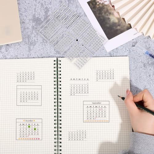 ORIGACH 2025 Planner Calendar Clear Stamps Mixed Week Month January December Silicone Transparent Stamps for Card Making Decoration and DIY Scrapbooking - Image 4