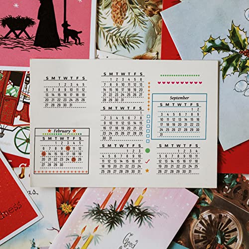 ORIGACH 2025 Planner Calendar Clear Stamps Mixed Week Month January December Silicone Transparent Stamps for Card Making Decoration and DIY Scrapbooking - Image 5