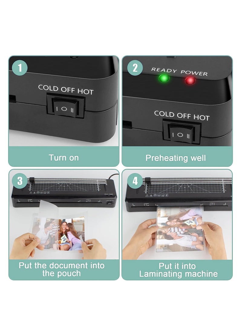 FN - Laminator Machine 13 Inch Wide with Laminating Sheets 40pcs, Laminator Machine Hot and Cold, Thermal Laminator 11x17 for A3 A4 A5 A6 with Paper Trimmer, Corner Rounder - Image 1