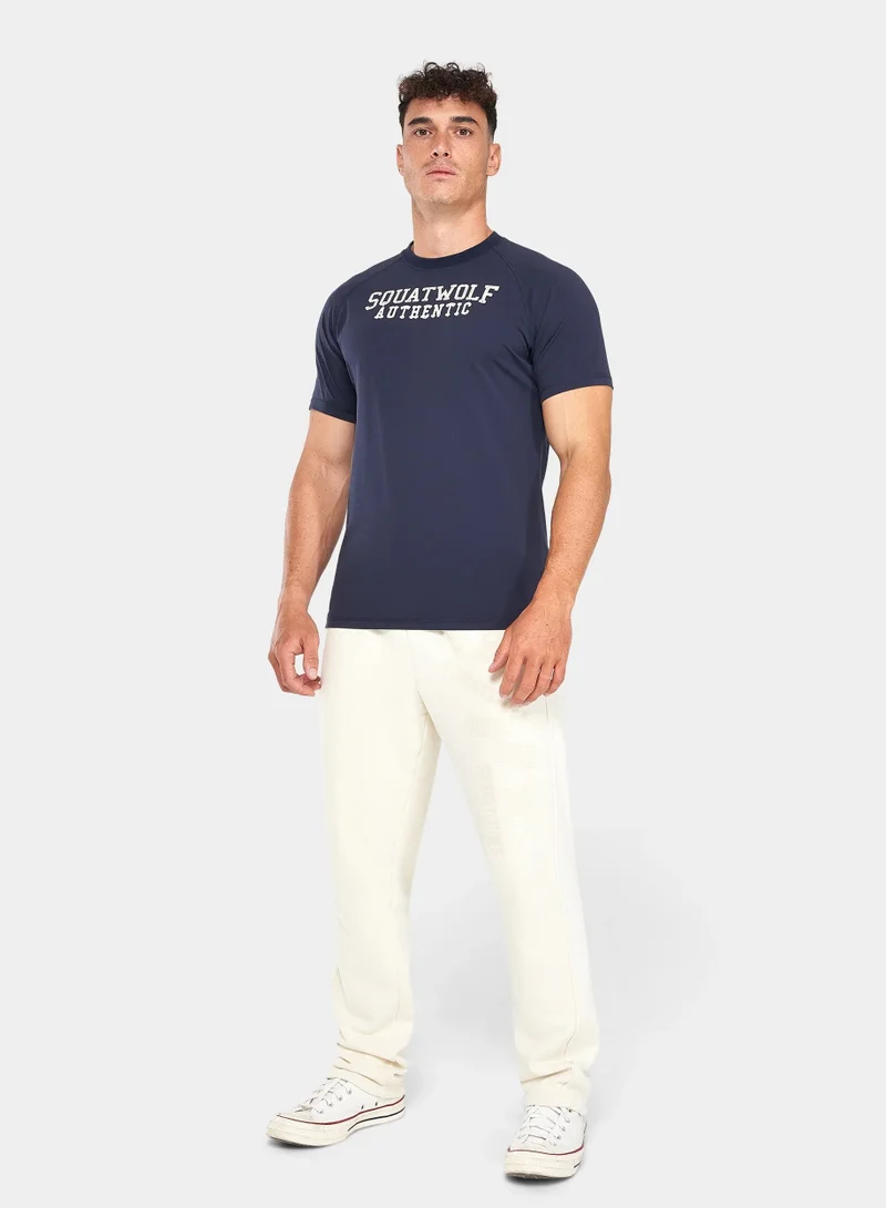 SQUATWOLF Graphic Raglan Athletic T-Shirt