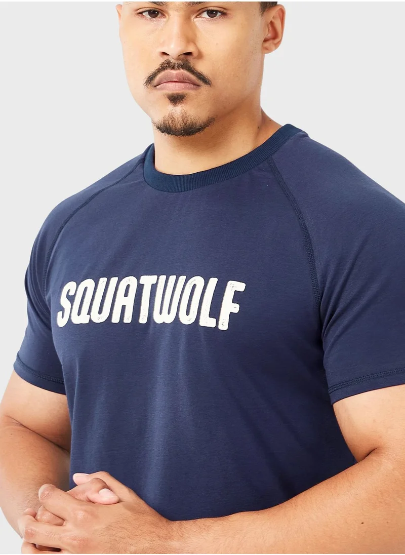 SQUATWOLF Graphic Raglan T-Shirt