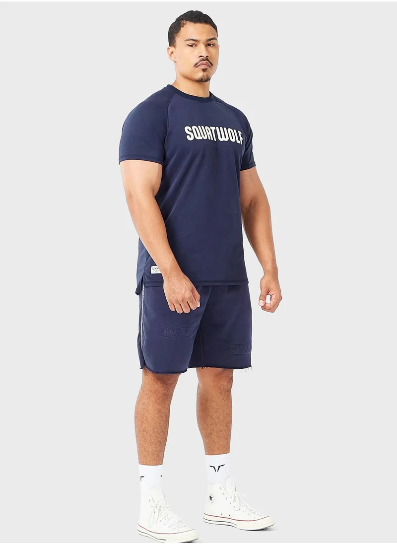 SQUATWOLF Graphic Raglan T-Shirt
