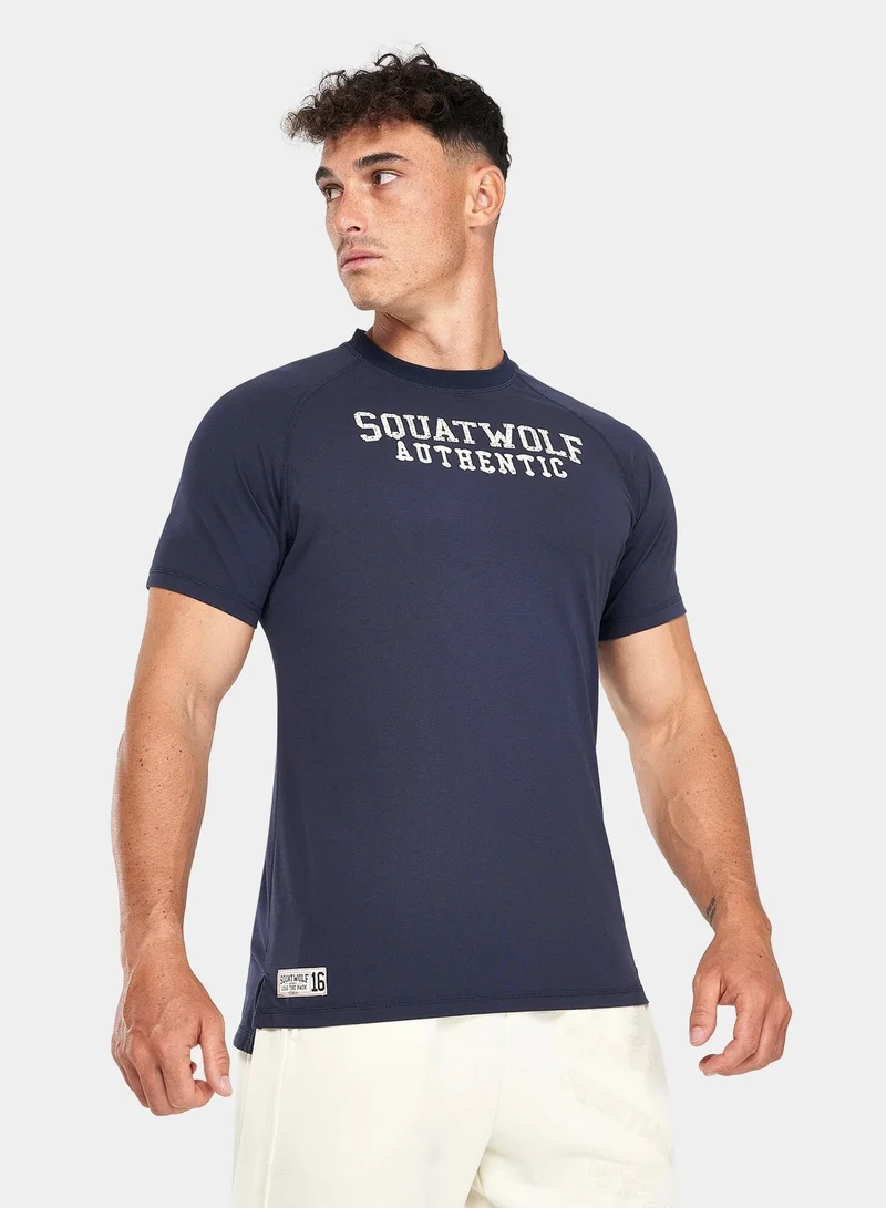 SQUATWOLF Graphic Raglan Athletic T-Shirt