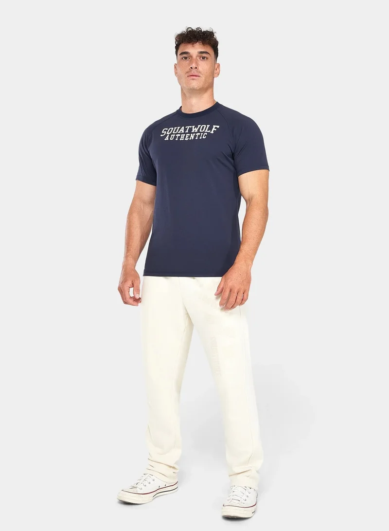 SQUATWOLF  Graphic Raglan Athletic T-Shirt for Men | Best Price UAE