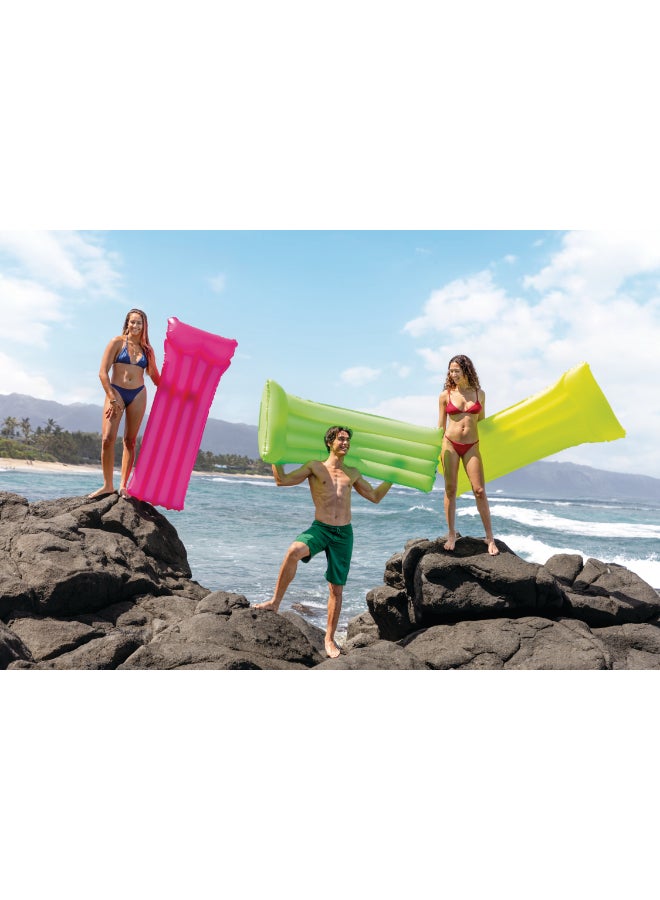 INTEX Neon Frost Air Floating Mat - Assorted 1.83x76cm - Image 2