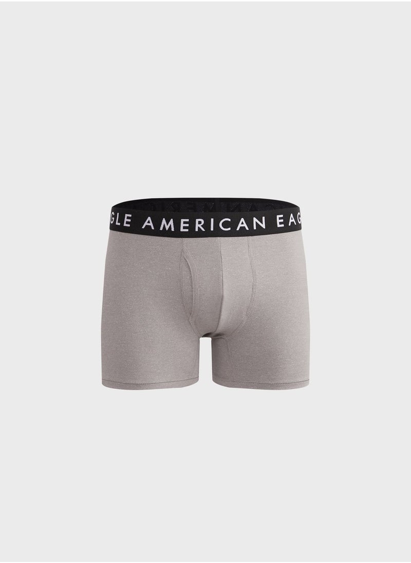 American Eagle - 3 Pack Logo Band Trunks - Image 1