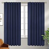 BGment Rod Pocket and Back Tab Blackout Curtains for Bedroom - Thermal Insulated Room Darkening Curtains for Living - Image 1
