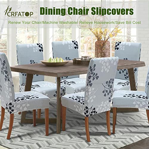 CRFATOP Dining Room Chair Covers Slipcovers Set of 4 with Bench Chair Cover tretch Dining Chair Covers Upholstered Bench Slipcover for Hotel Ceremony Banquet Wedding Party18 - Image 3