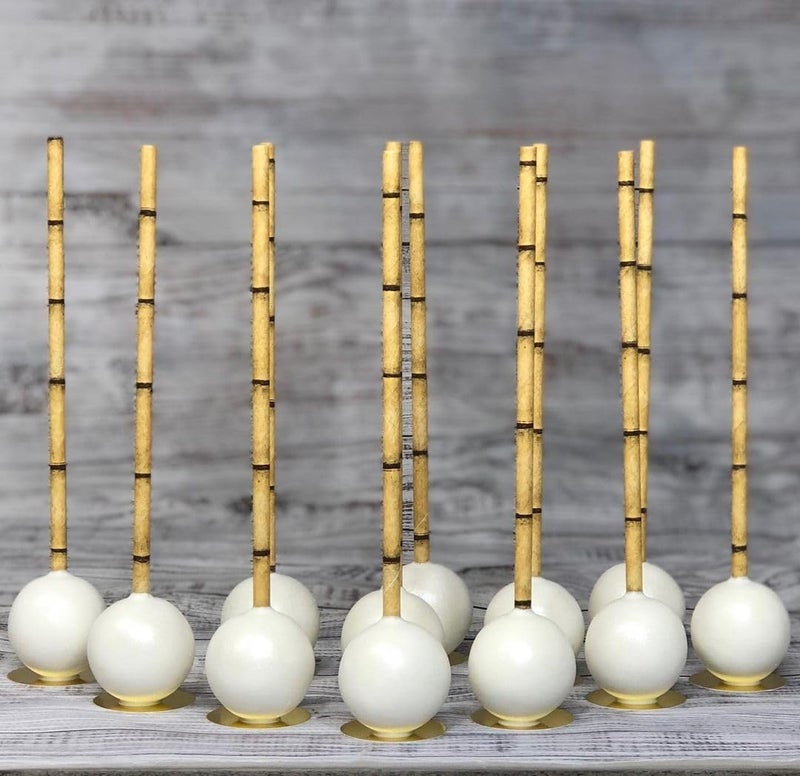 ALINK Biodegradable Bamboo Print Paper Drinking Straws for Drinks, Juices, Smoothies, Shakes, Party Supplies, Pack of 100 - Image 3