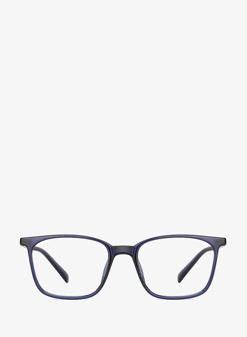 Lenskart Blu Lenskart Blu | Zero Power Blue Cut Computer Glasses | Anti Glare, Lightweight & Blocks Harmful Rays | UV Protection Specs | Men & Women | Medium | LB E13526 - Blue