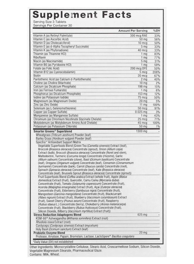 Force Factor Smarter Greens® 90 Tablets - Image 2