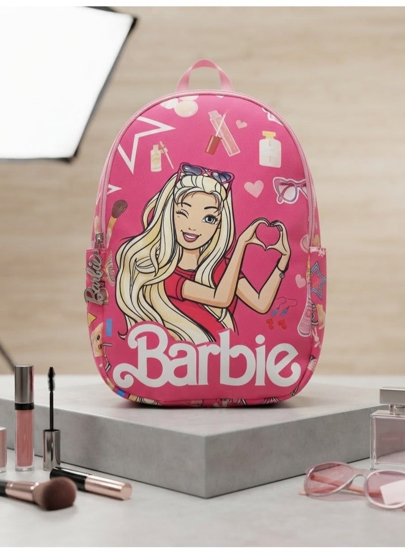 Barbie Kids Backpack - Pink Character Design, 34x25x15 cm - Image 1