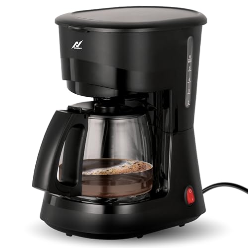 NexLev Drip Coffee Maker |Filter Coffee for Home & Office | 4-6 Cups | Warming Plate|Borosilicate Carafe | Reusable & Washable Filter | Anti Drip | 750 ml | Cone Filter | Water Level Indicator |CF-01 - Image 1