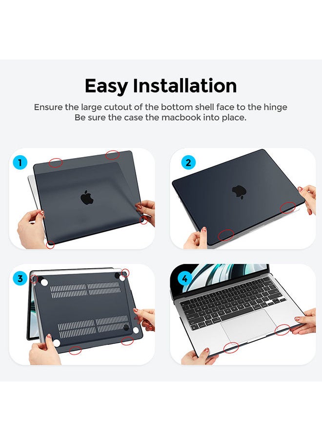 O Ozone - Macbook Hard Case For MacBook Air 13.6 inch 2022 A2681 M2 Chip with Liquid Retina Display Touch ID Plastic Pattern Shell Protective Cover - Outer Space - Image 1