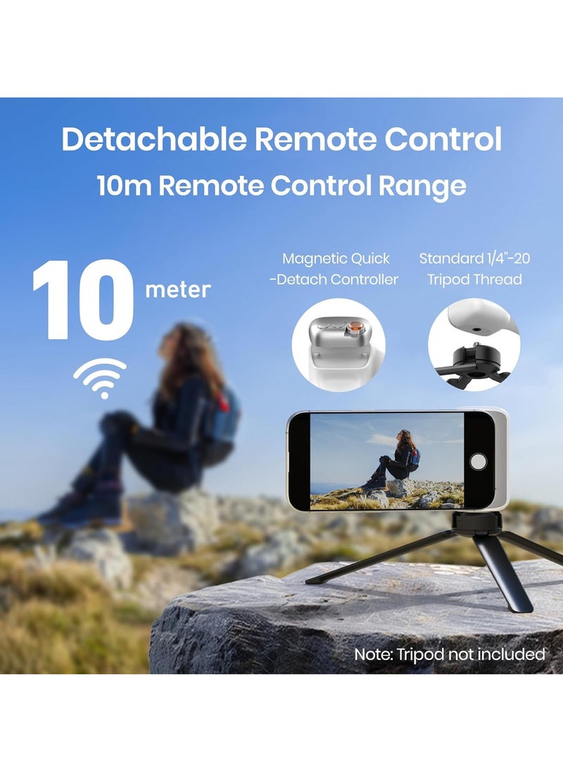 TELESIN Magnetic Phone Camera Grip, Smartphone Shooting Holder Selfie Handle Snap with Wireless Shutter Button Remote for iPhone 16 15 14 13 12 Pro Max Android Cellphone Vlog Video Photography