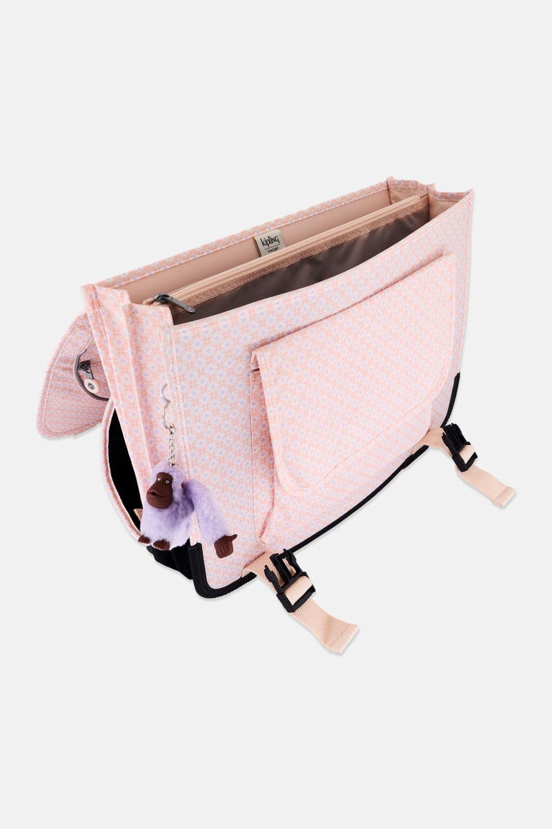 kipling Women Allover Printed Backpack 34 H x 40 ,5 L x 14 W cm, Pink  - Image 3