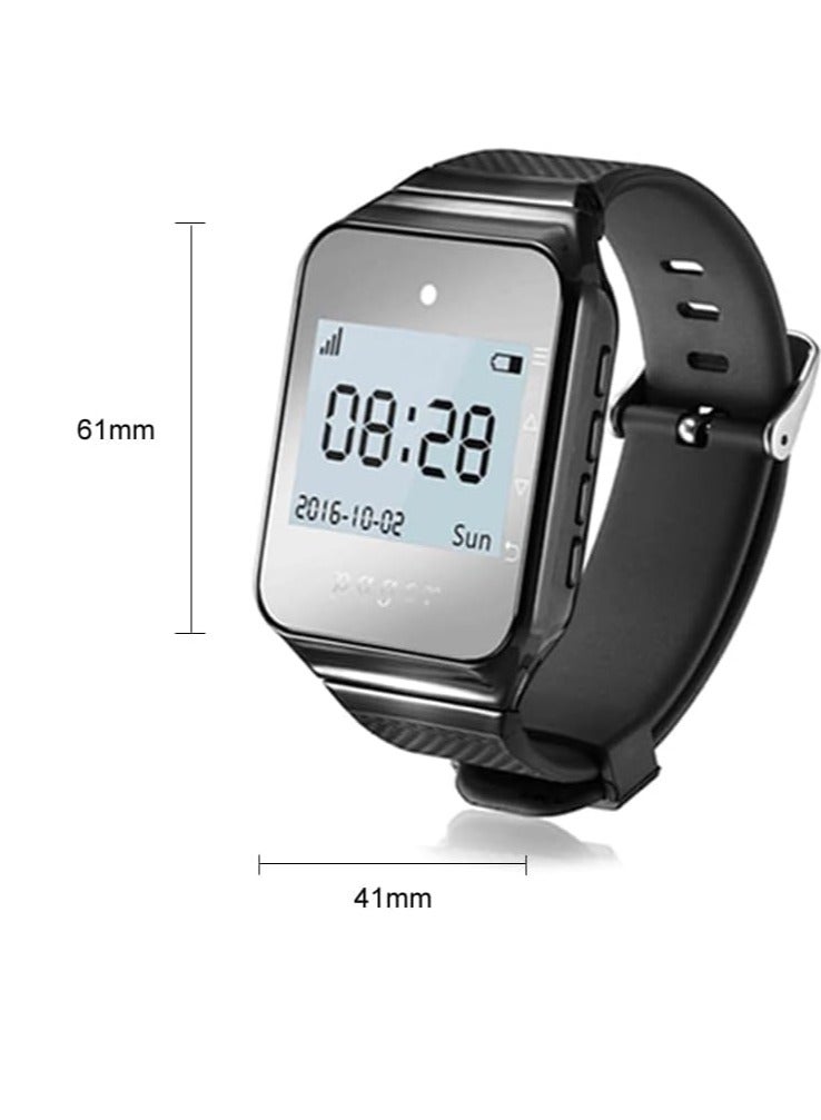 Caregiver r Wireless Smart Call on Nurse Calling Alert Vibration for Elderly/Patient/Disable at Home 1 Receiver Wrist - Image 3