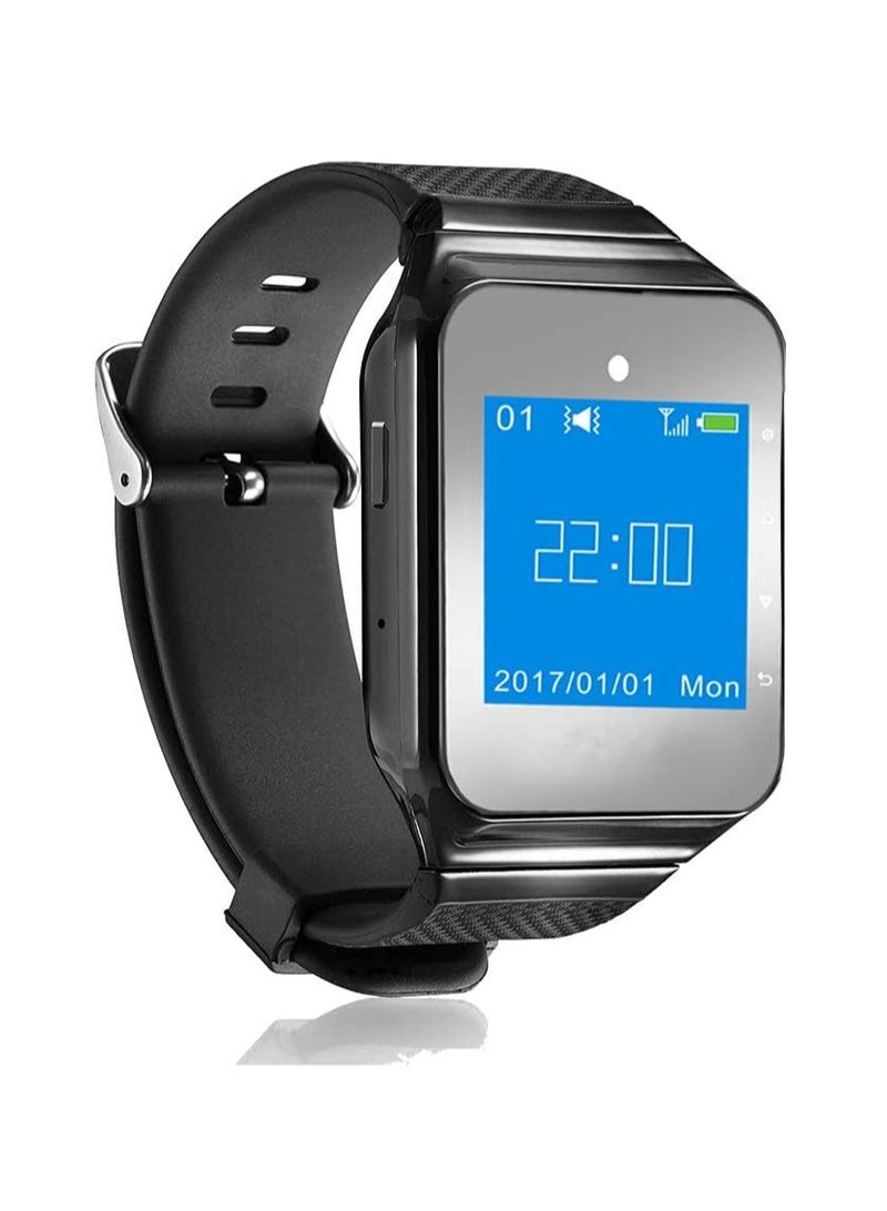 Caregiver r Wireless Smart Call on Nurse Calling Alert Vibration for Elderly/Patient/Disable at Home 1 Receiver Wrist - Image 1