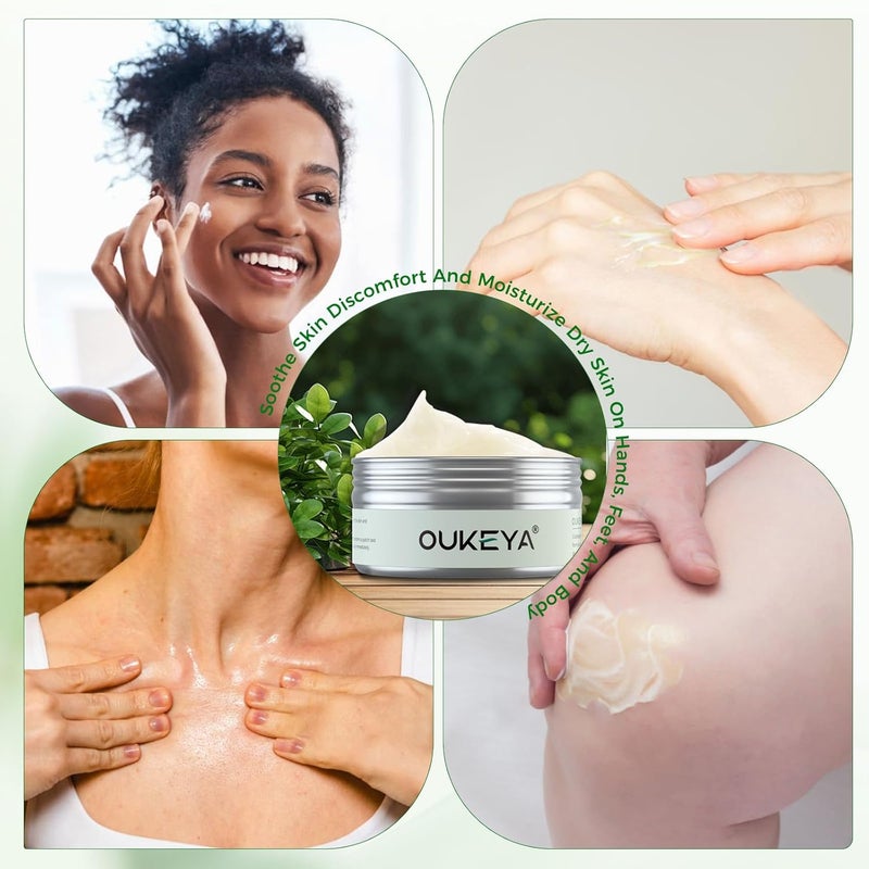 OUKEYA Tea Tree Oil Balm All Natural Tea Tree Balm Soothe Skin Discomfort And Moisturize Dry Skin On Hands Feet And Body Acne Eczema  Psoriasis Relief 282 oz - Image 5