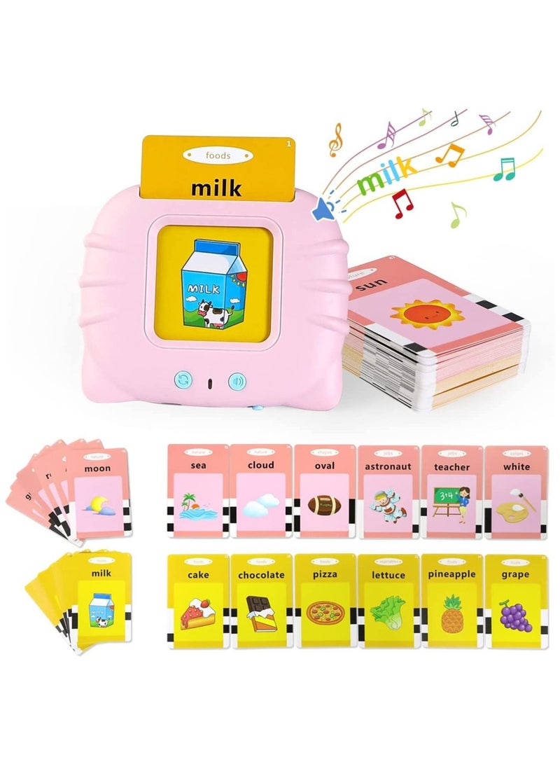 ELTRAZONE Flash Cards Learning Toys Electronic Educational Toddlers Talking Audible Flash Cards for 1 2 3 4 5 6 Years Old Boys Girls Listen and Learn, Preschool Toys  - Image 1