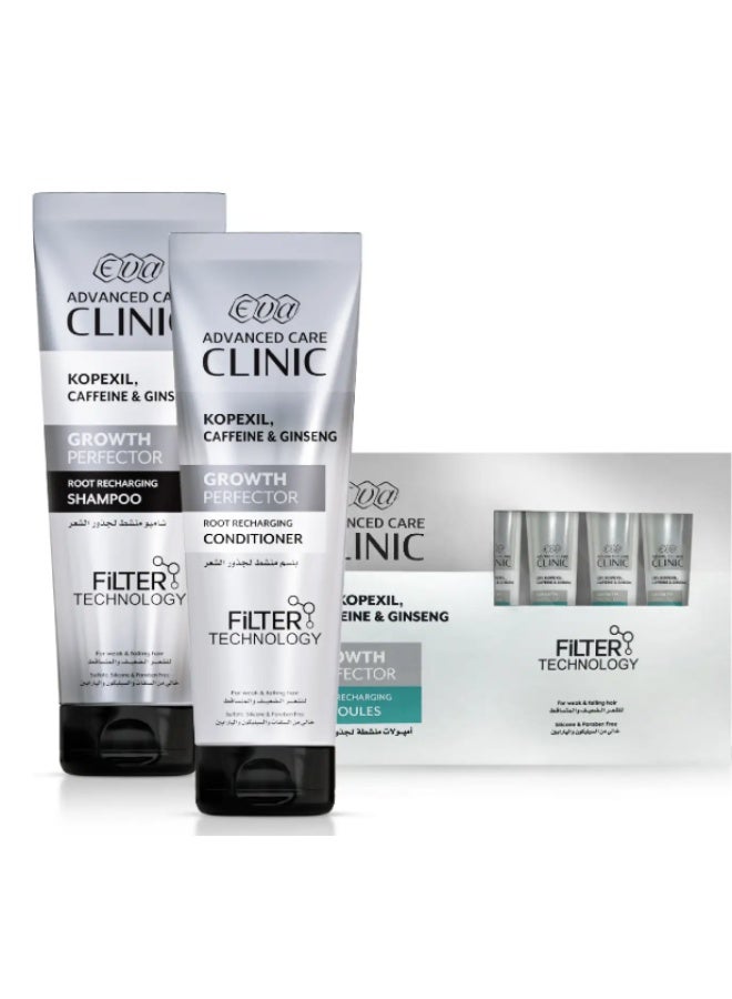 إيفا بلسم جروث بيرفيكتور لإعادة حيوية جذور الشعر الضعيف والمتساقط من ايفا ادفانسد كير كلينك (230 مل) - Image 2