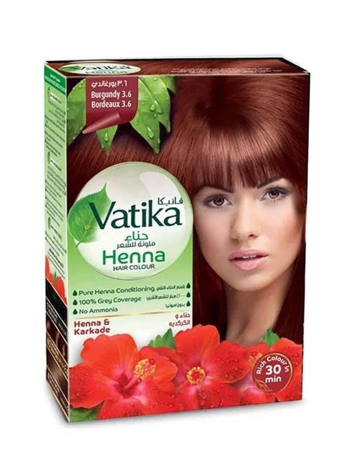 VATIKA Vatika Henna Hair Color - Burgundy 3.6  - Image 1